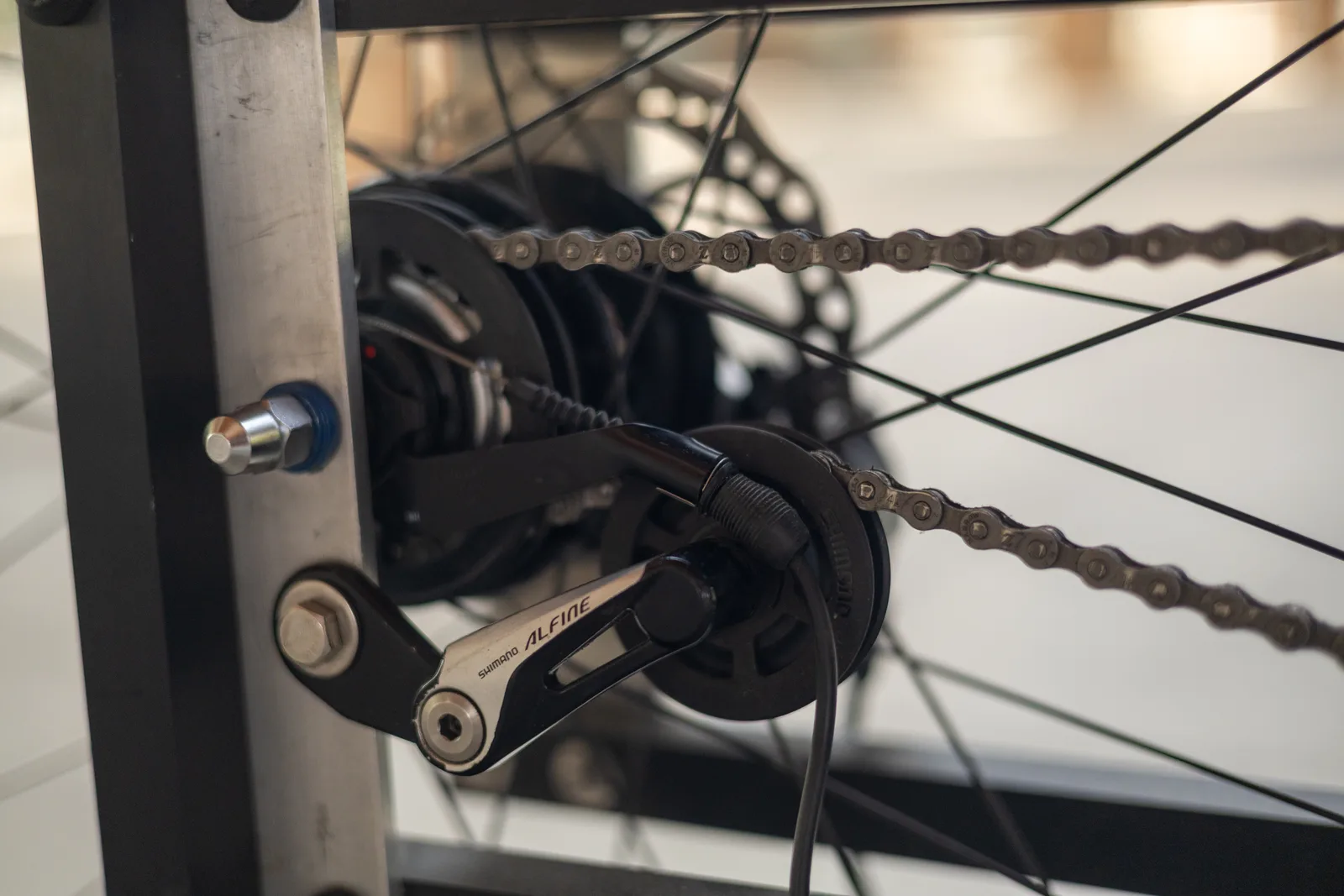 Transmission Shimano Alfine et chaîne du vélo cargo